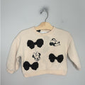 zara disney minnie mouse crewneck sweatshirt 3Y 4Y
