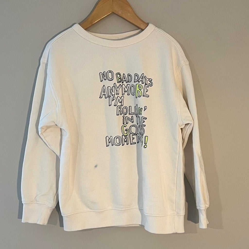 zara boys' no bad days sweatshirt 9Y