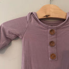 caden lane purple knotted gown 0-3M