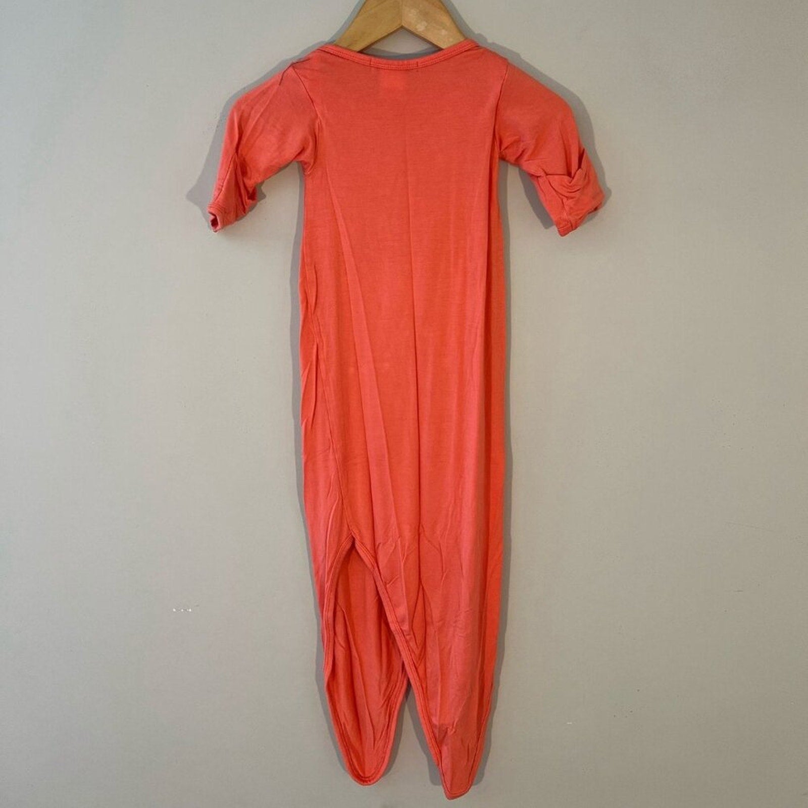 spearmintlove coral knotted gown 0-3M