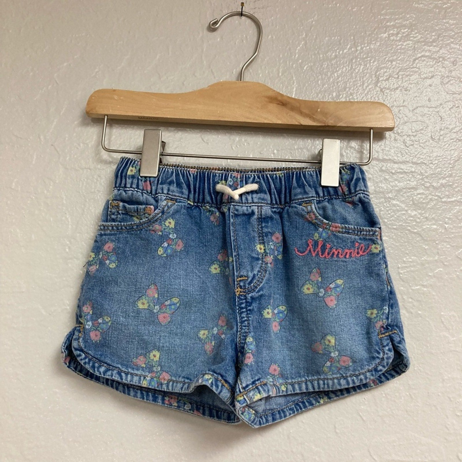 baby gap x disney minnie denim shorts 3Y