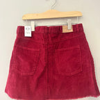 zara girls' red corduroy skirt NWT 11-12Y