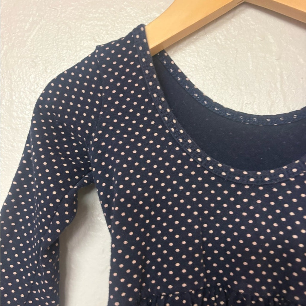 alice + ames girls' navy polka dot dress 3Y