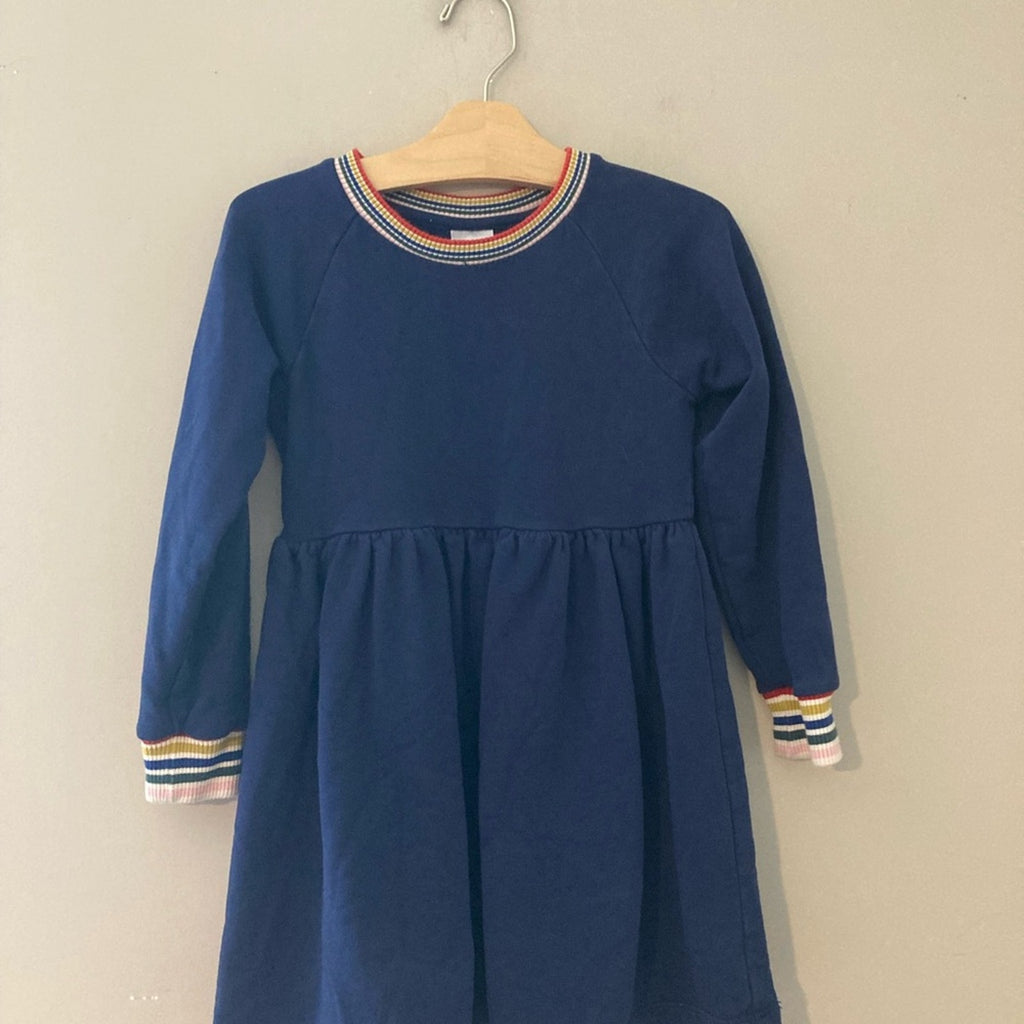 hanna andersson ringer dress 6-7Y