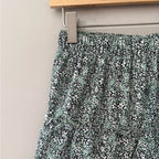 zara floral skirt tiered green‎ 11-12Y