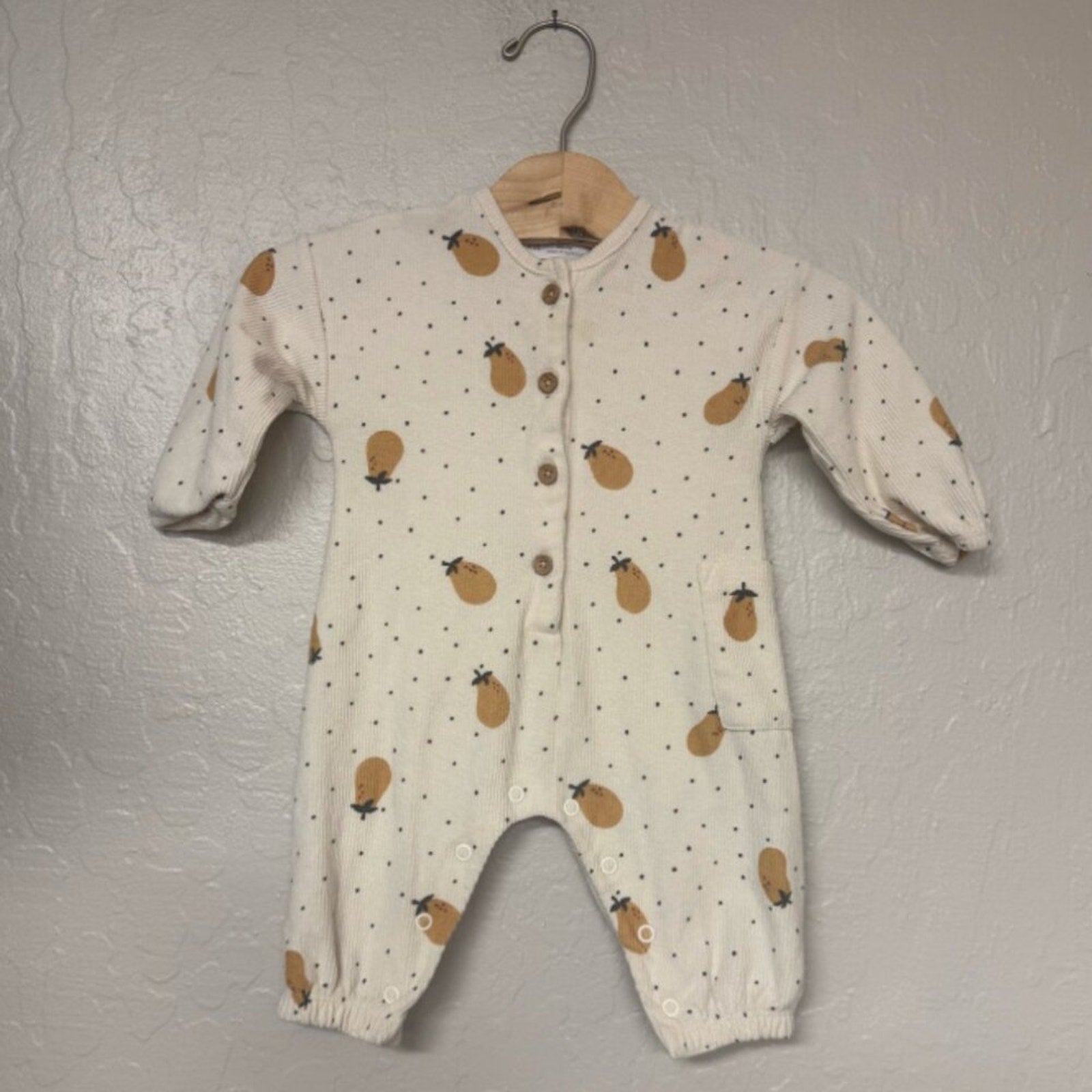 zara gender neutral fruit romper 3-6M
