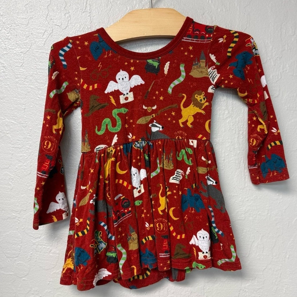 little sleepies red harry potter dress 12-18M