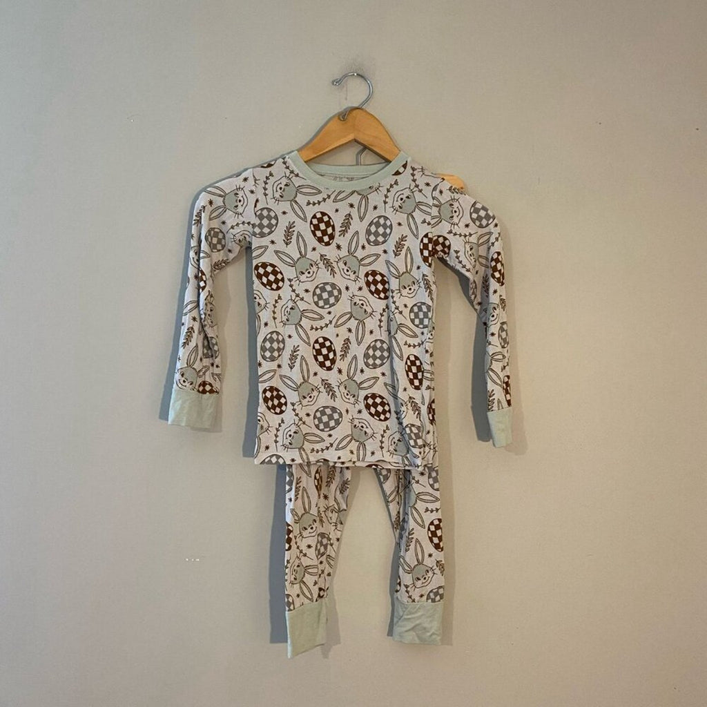 in my jammers bamboo bunny pajamas 6Y