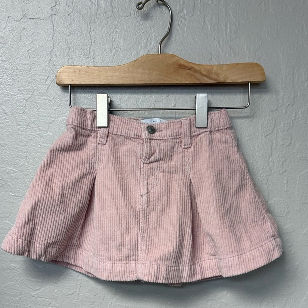 zara pink corduroy skirt 3Y