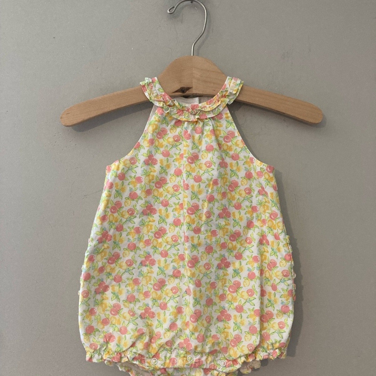 janie and jack girls' fruit romper 6-12M