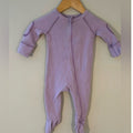 cotton on girls' purple waffle footie
