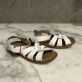 salt water girls' white sandals 8c
