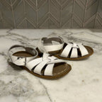 salt water girls' white sandals 8c
