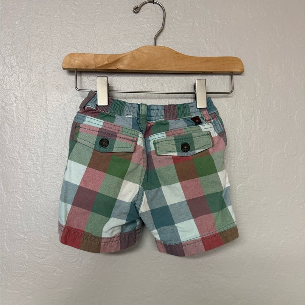 tea collection boys' plaid shorts 12-18M