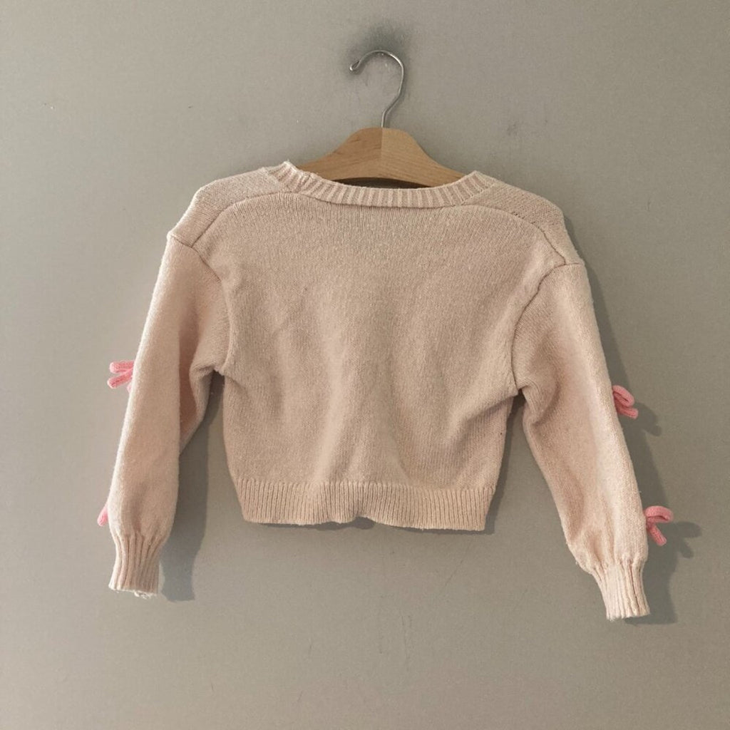 reverie threads bow cardigan 3-4Y