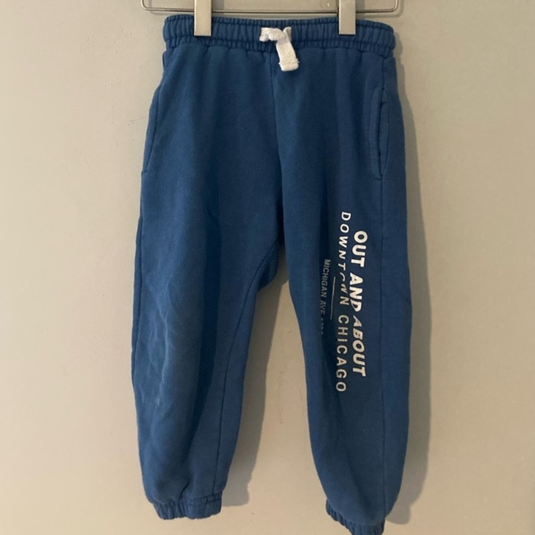zara boys' blue sweatpants 2-3Y