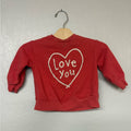 little co. girls' red sweatshirt 12M