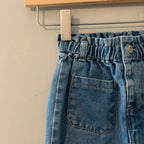 zara girls' jeans paperbag pockets 2-3Y