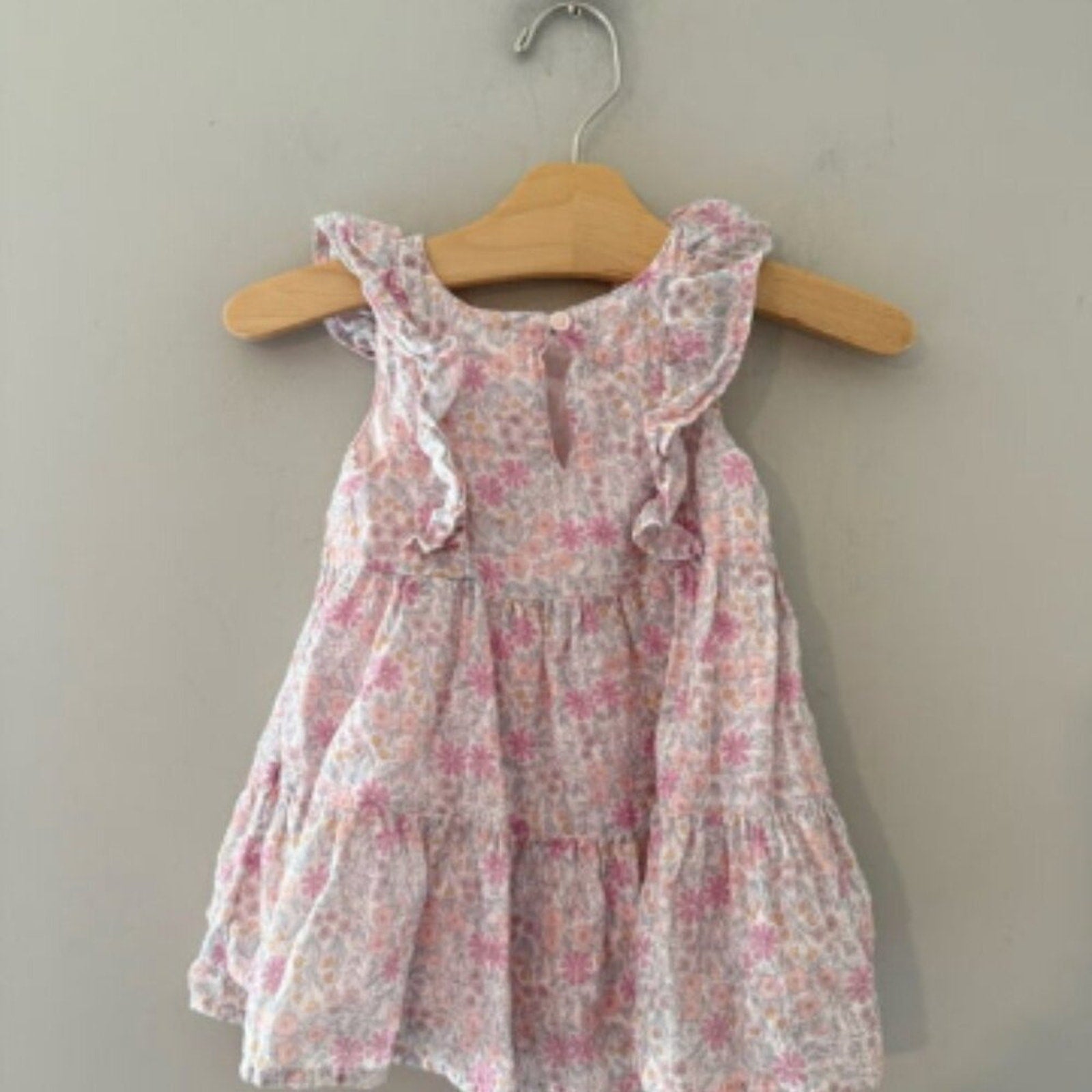 cat & jack pink floral dress 18M