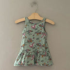 h&m green bunny unicorn tank dress 12-18M
