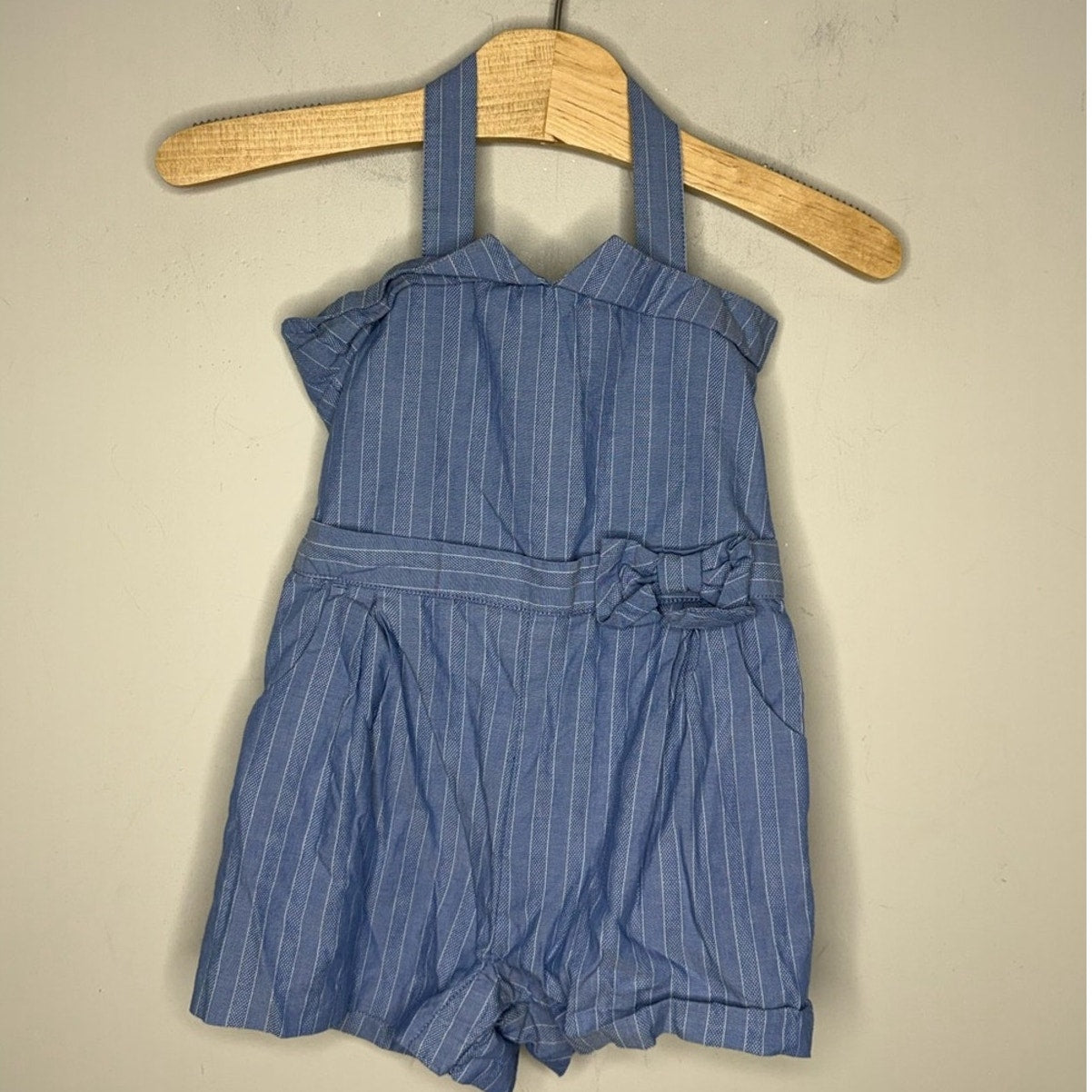 janie and jack girls' blue romper 18-24
