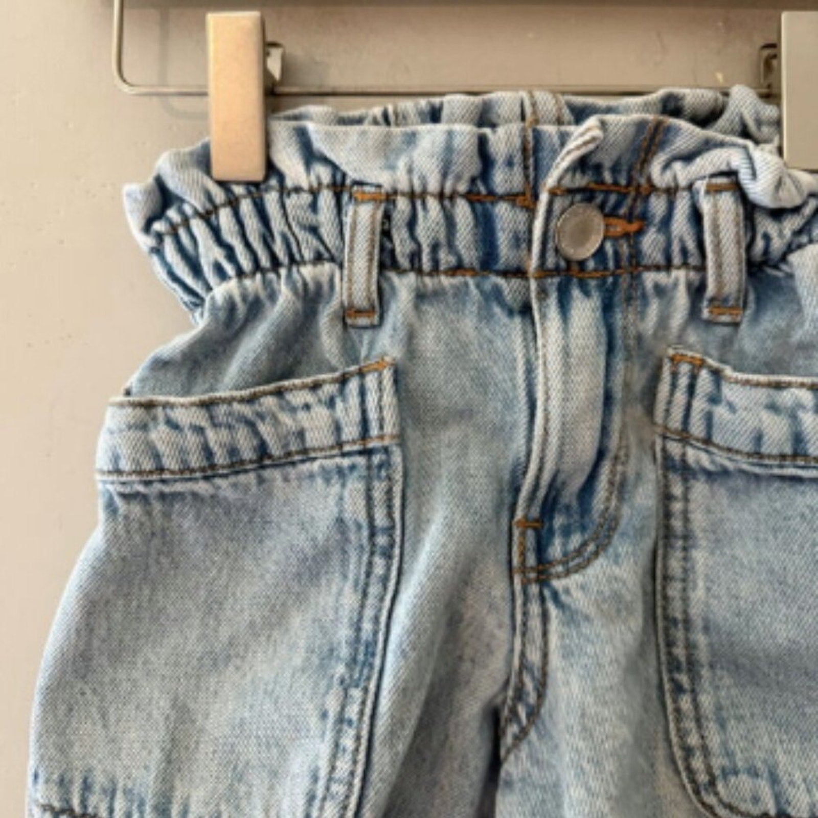 zara girls' paperbag waist shorts 6Y‎