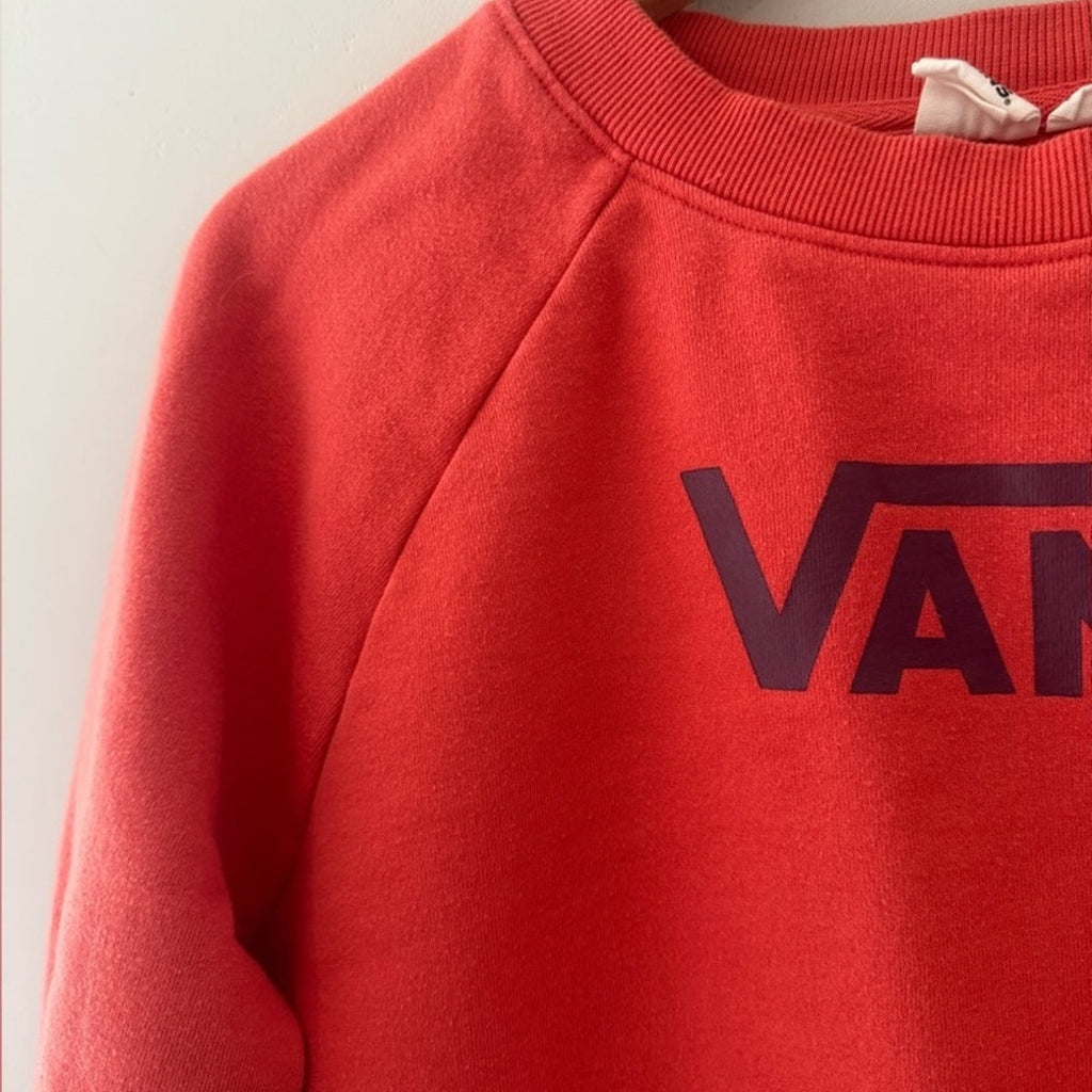 vans red sweatshirt small