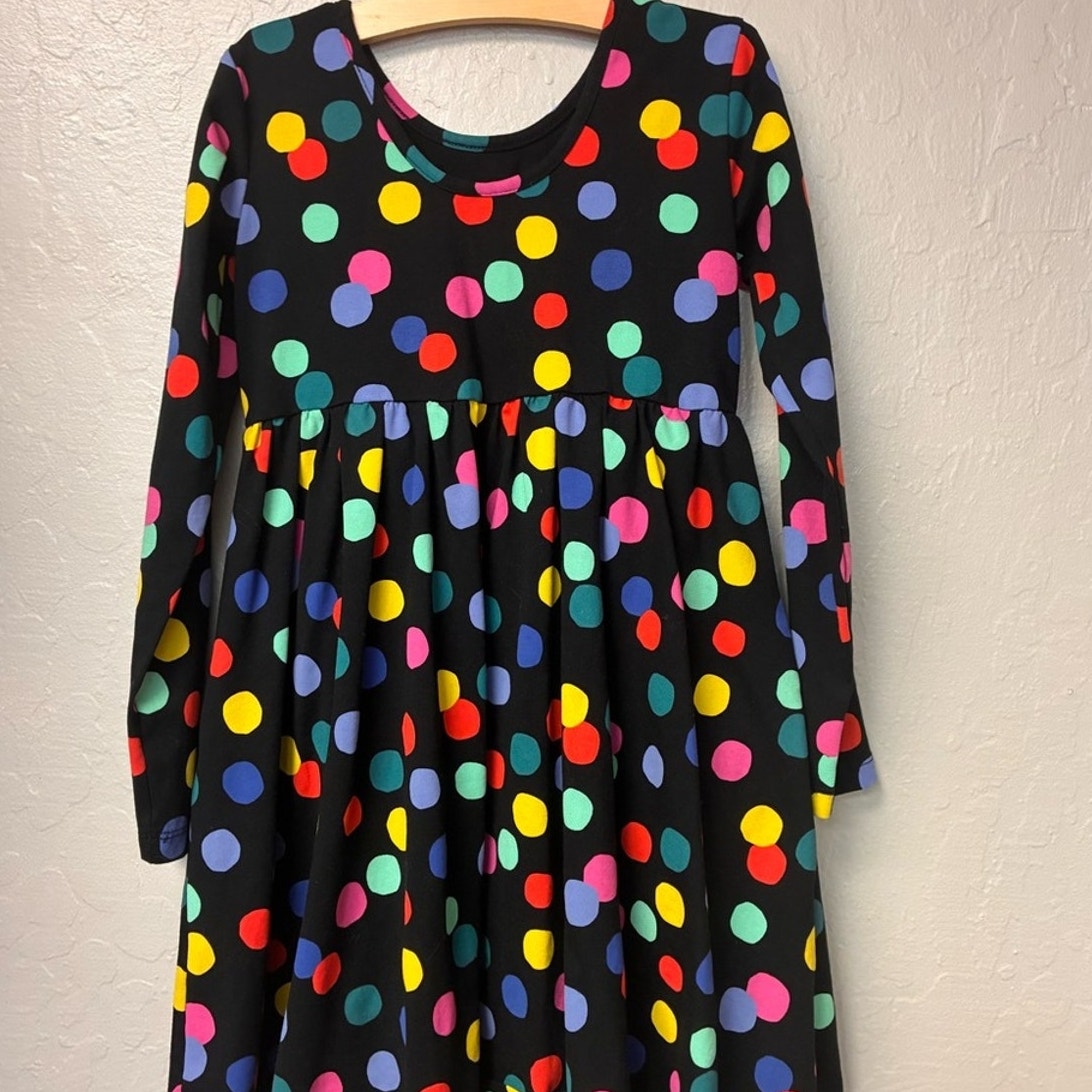 hanna andersson polka dot dress 8Y