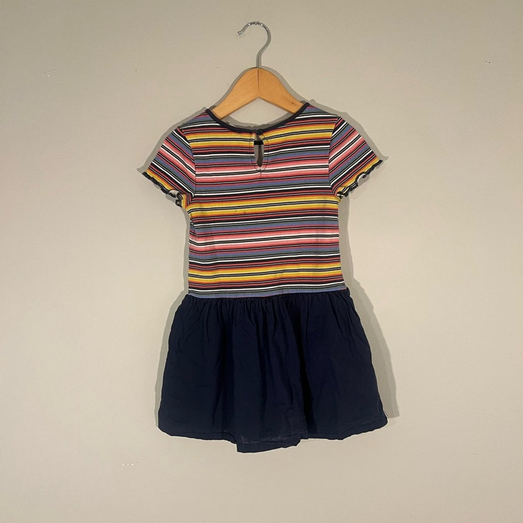baby gap striped combo dress 4Y