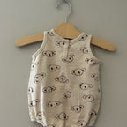 rylee + cru neutral koala romper‎ 3-6M