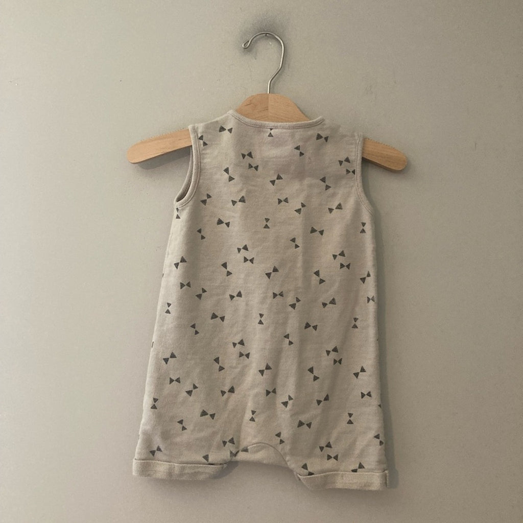 rylee + cru boys' bow tie romper 18-24M