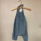 angel dear blue muslin romper 12-18M
