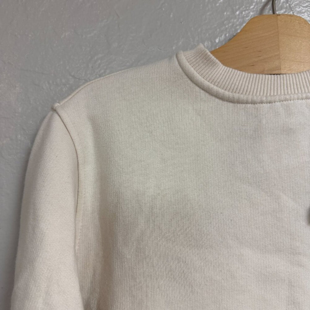 zara girls' cream sweatshirt 6-7Y
