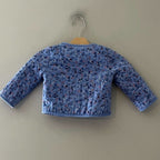 baby b'gosh girls' quilted blue jacket 12M