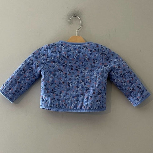 baby b'gosh girls' quilted blue jacket 12M