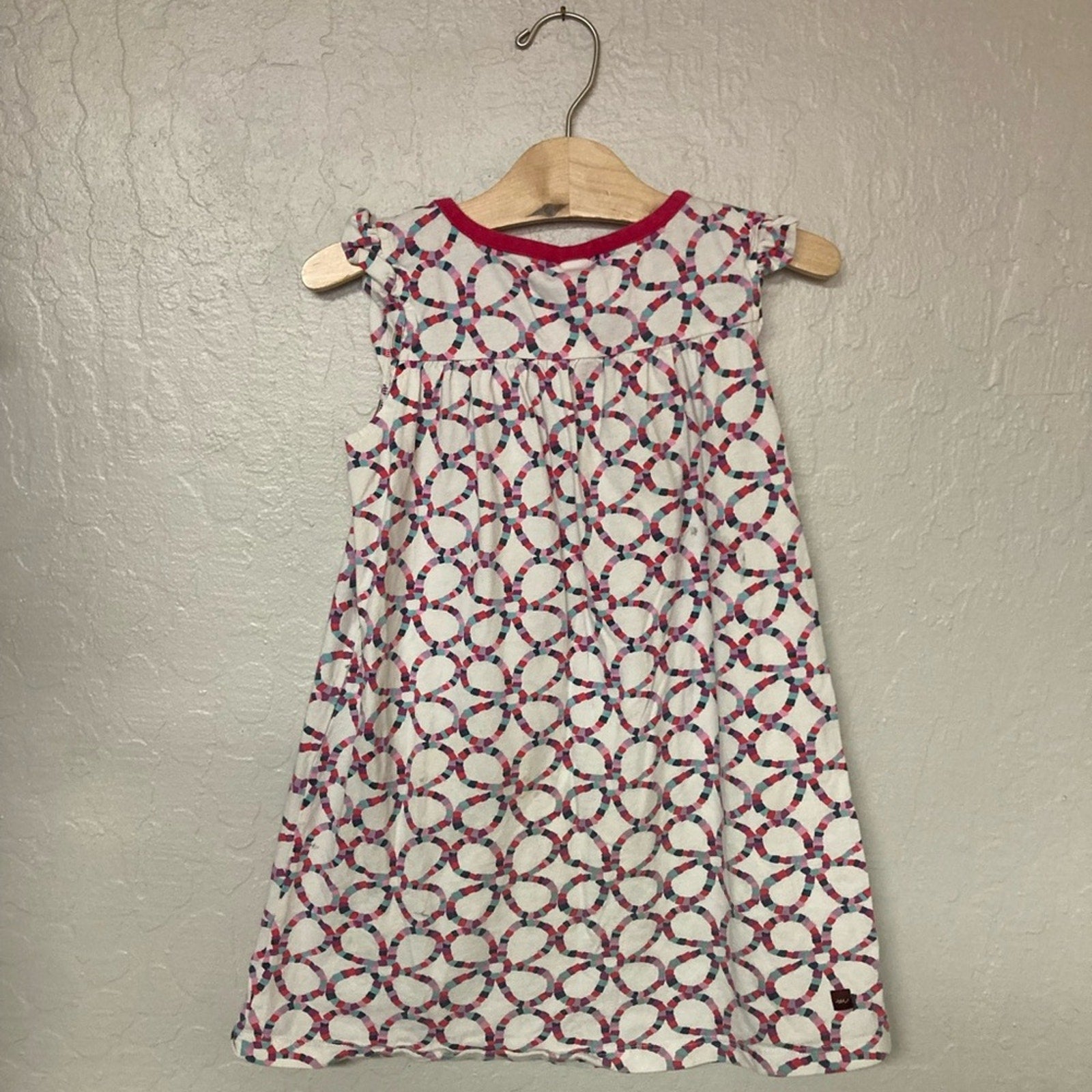 tea collection mosaic floral print 6Y