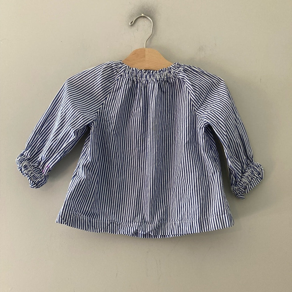 crewcuts girls' blue blouse 4Y