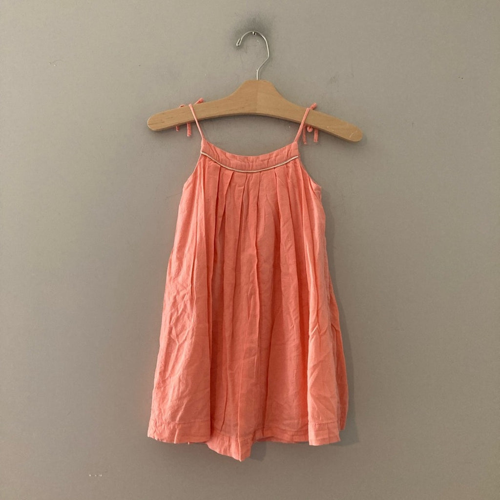 zara girls’ coral slip dress 4-5Y
