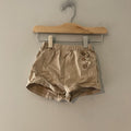 zara girls' khaki shorts 12-18M