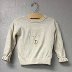 baby gap girls' knit bear sweater 3Y