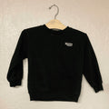 Zara black sweatshirt featuring Beyond Happy text graphic on chest for toddler boys